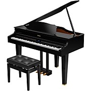 GP607 Digital Grand Piano With Bench Polished Ebony