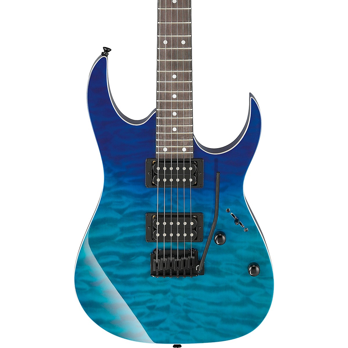 Ibanez GRG120QASP GRG Series 6str Electric Guitar Transparent Blue ...