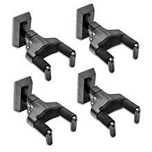 Hercules GSP38WBK PLUS Universal Auto Grip Wall Mount Guitar Hanger 4-Pack