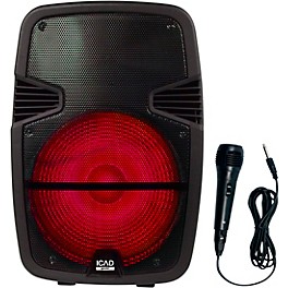 Gemini GSX-L515BTB 1,000W 15" Powered Speaker With Bluetooth, Rechargeable Battery and Microphone 
