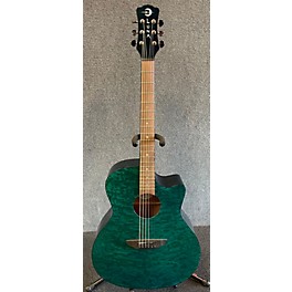 Used Luna GYP E QA TEAL Acoustic Electric Guitar