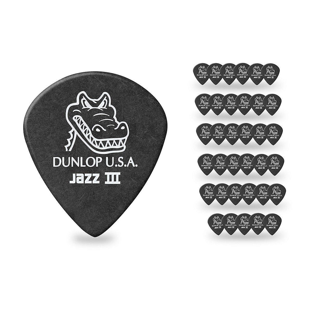 Dunlop Gator Grip Jazz III Guitar Picks 1.4 mm 36 Pack Guitar Center