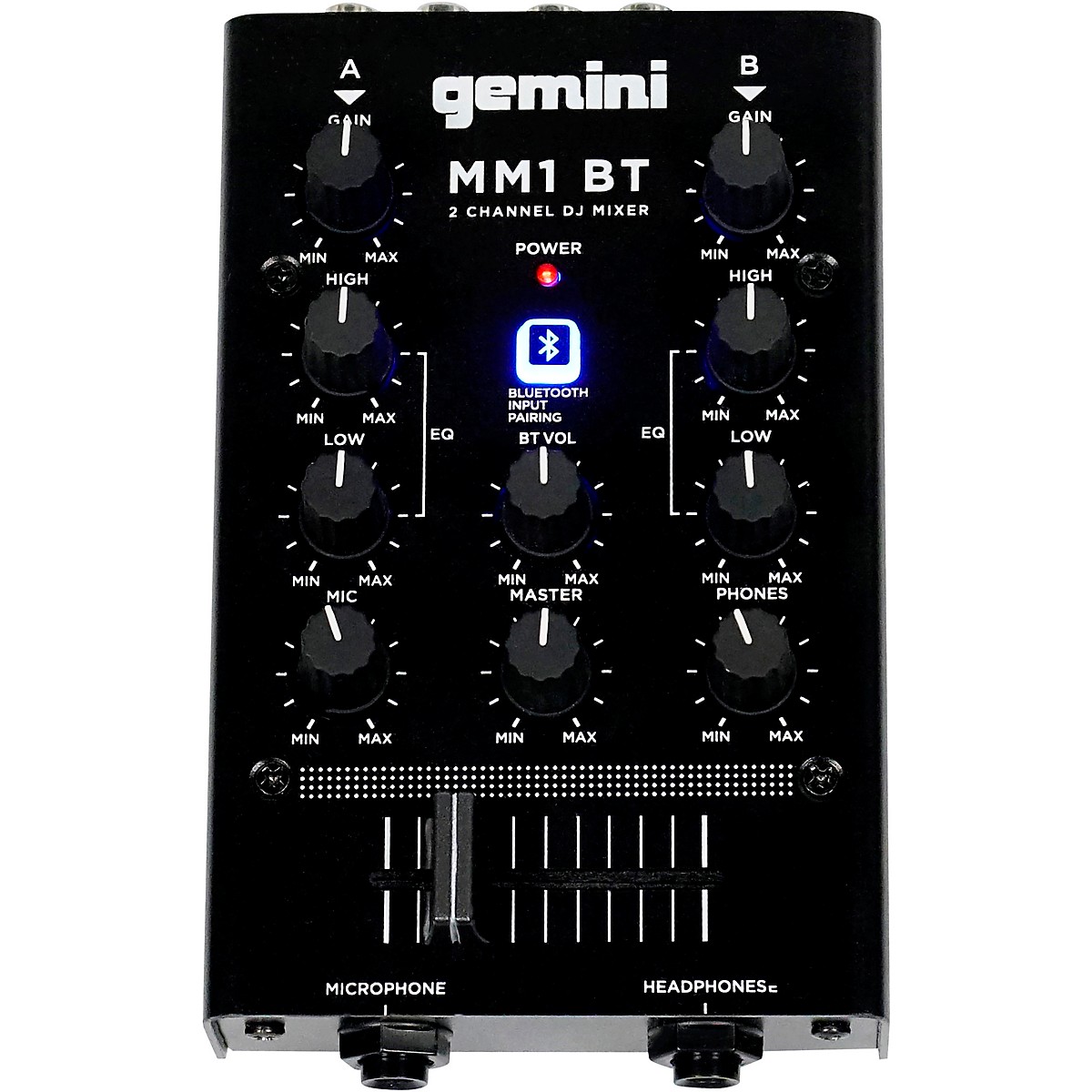 Gemini Gemini MM1BT 2 Channel Mixer with Bluetooth Input Guitar Center
