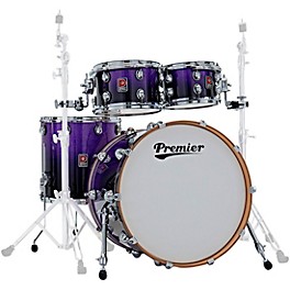 Premier Genista Maple 4-Piece Shell Pack With 22" Bass Drum Purple Fade