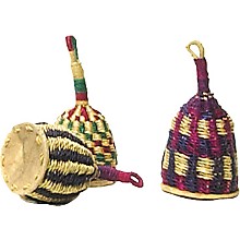 Overseas Connection Ghana Nylon Togo Seed Rattle Natural 10 x 4 in. 