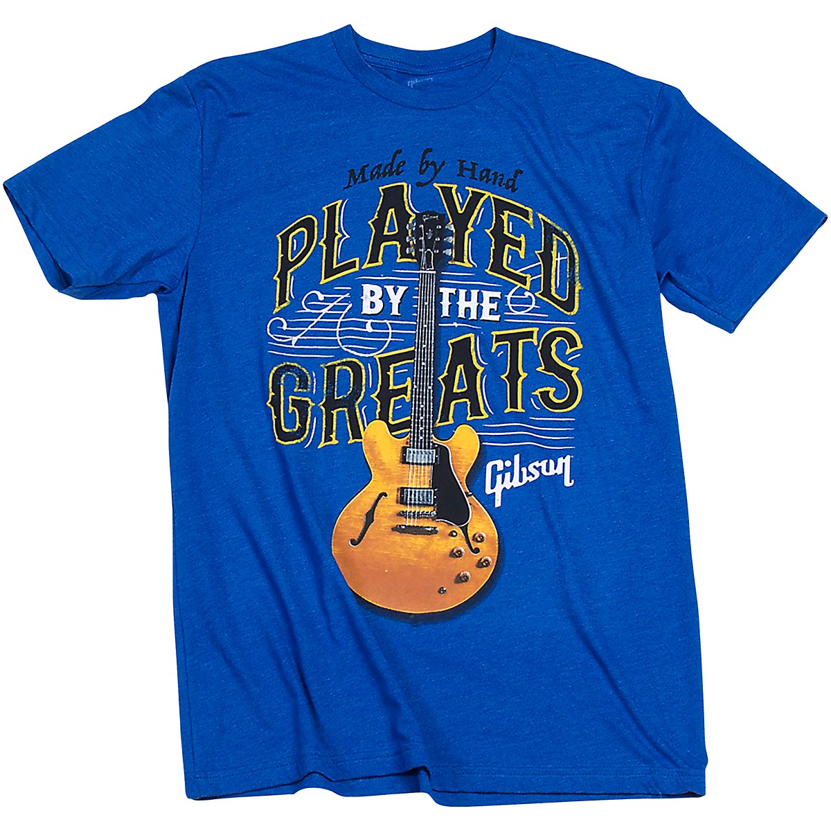 Gibson Gibson Played By The Greats Vintage TShirt X Large Bright Royal