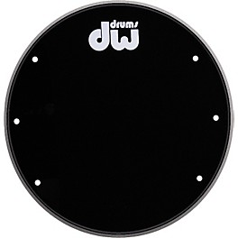 DW Gloss Black Vented Bass Drum Head