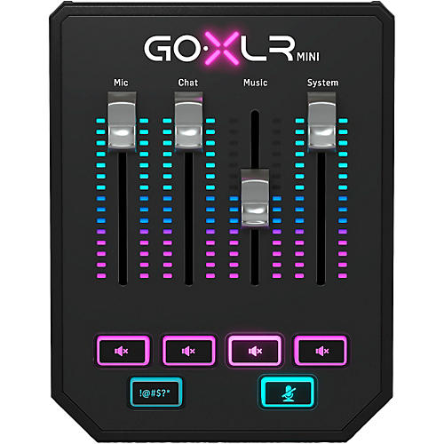 Tc Helicon Goxlr Mini Mixer And Usb Audio Interface For Streamers Gamers And Podcasters Guitar Center