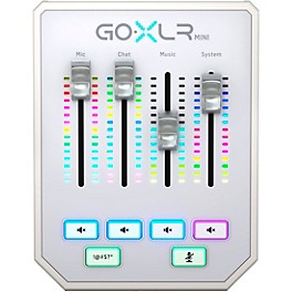 TC Helicon GoXLR Mini USB Streaming Mixer with USB/Audio Interface - White