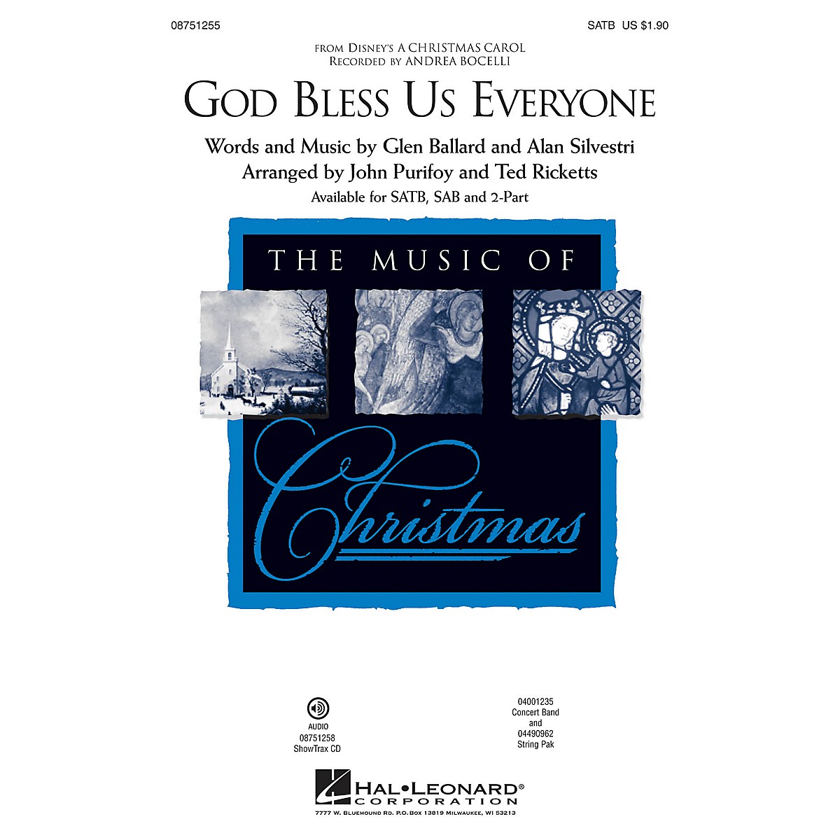 Hal Leonard God Bless Us Everyone (from Disney's A Christmas Carol) 2-Part by Andrea Bocelli ...