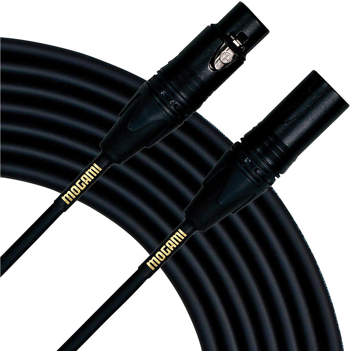 40 FT. MOGAMI QUAD 2534 BALANCED MIC MICROPHONE NEUTRIK GOLD XLR BLACK CABLE
