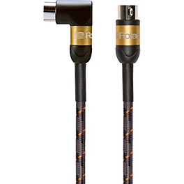Open Box Roland Gold Series MIDI Cable - Angle to Straight -