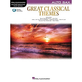 Hal Leonard Great Classical Themes for Alto Sax Intrumental Play-Along Book/Audio Online