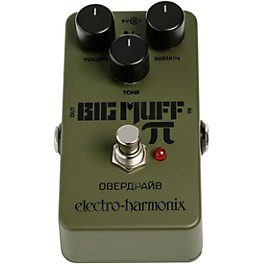 Open Box Electro-Harmonix Green Russian Big Muff Distortion and Sustainer Effects Pedal