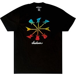 Jackson Guitar Shapes T-Shirt - Black