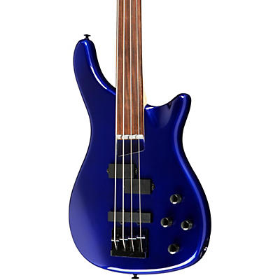 Rogue Lx200bf Fretless Series Iii Electric Bass Guitar Metallic Blue for sale