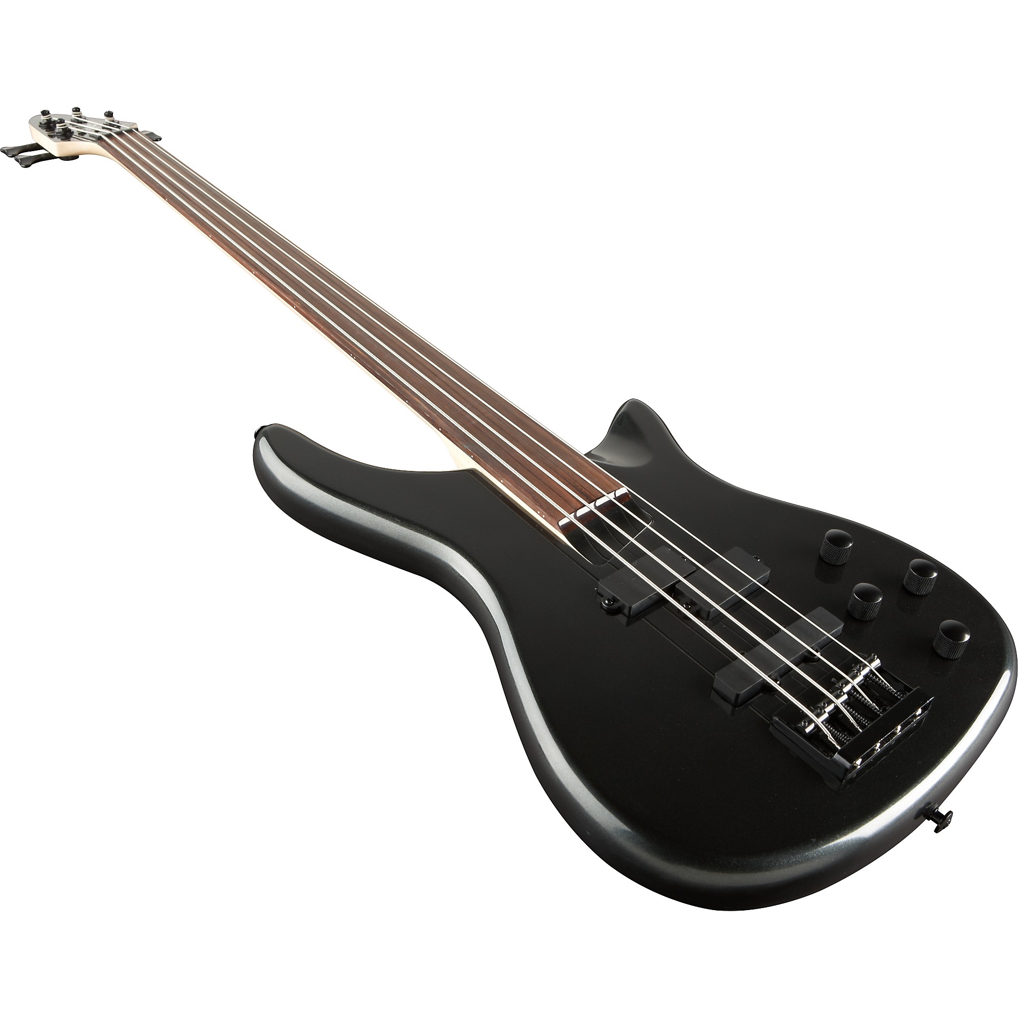 rogue lx200bf fretless series iii electric bass guitar pearl black