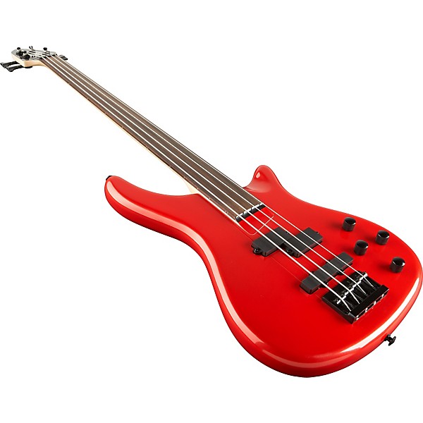 Open Box Rogue LX200BF Fretless Series III Electric Bass Guitar Level 2 Candy Apple Red 190839164971
