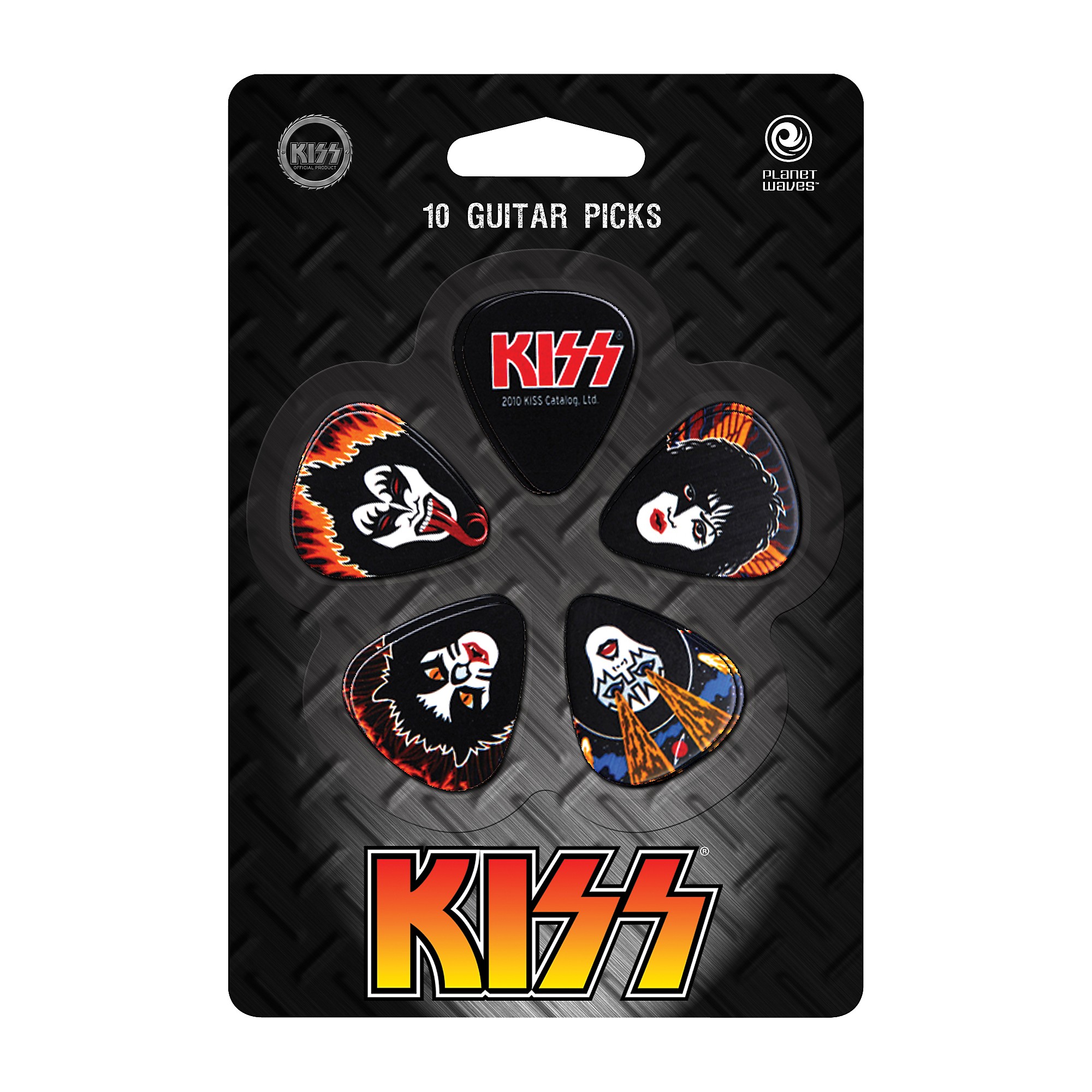 D'Addario Planet Waves Kiss Rock & Roll Over Guitar Picks 10 Pack