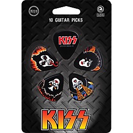 D'Addario Planet Waves Kiss Rock & Roll Over Guitar Picks 10 Pack Light