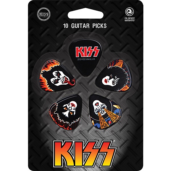 D'Addario Planet Waves Kiss Rock & Roll Over Guitar Picks 10 Pack