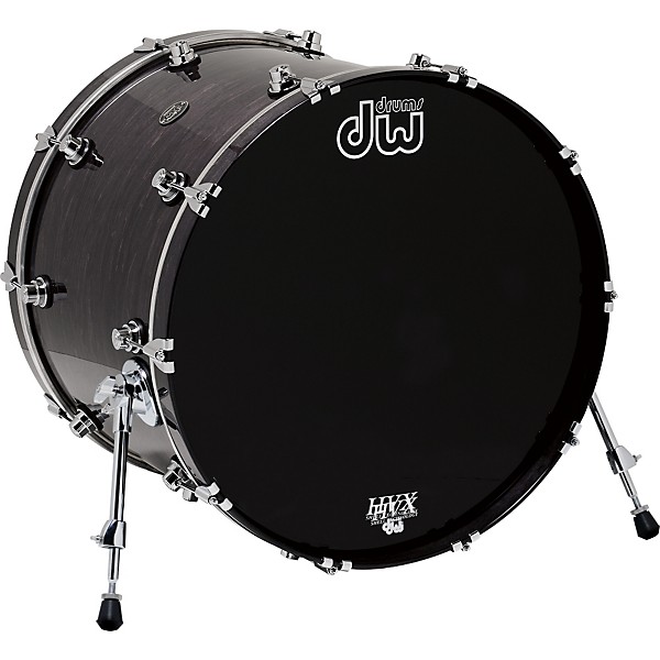 DW Performance Series Bass Drum 22 x 18 in. Ebony Stain Lacquer