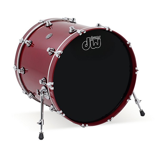 Open Box DW Performance Series Bass Drum Level 1 Candy Apple Lacquer 18x22