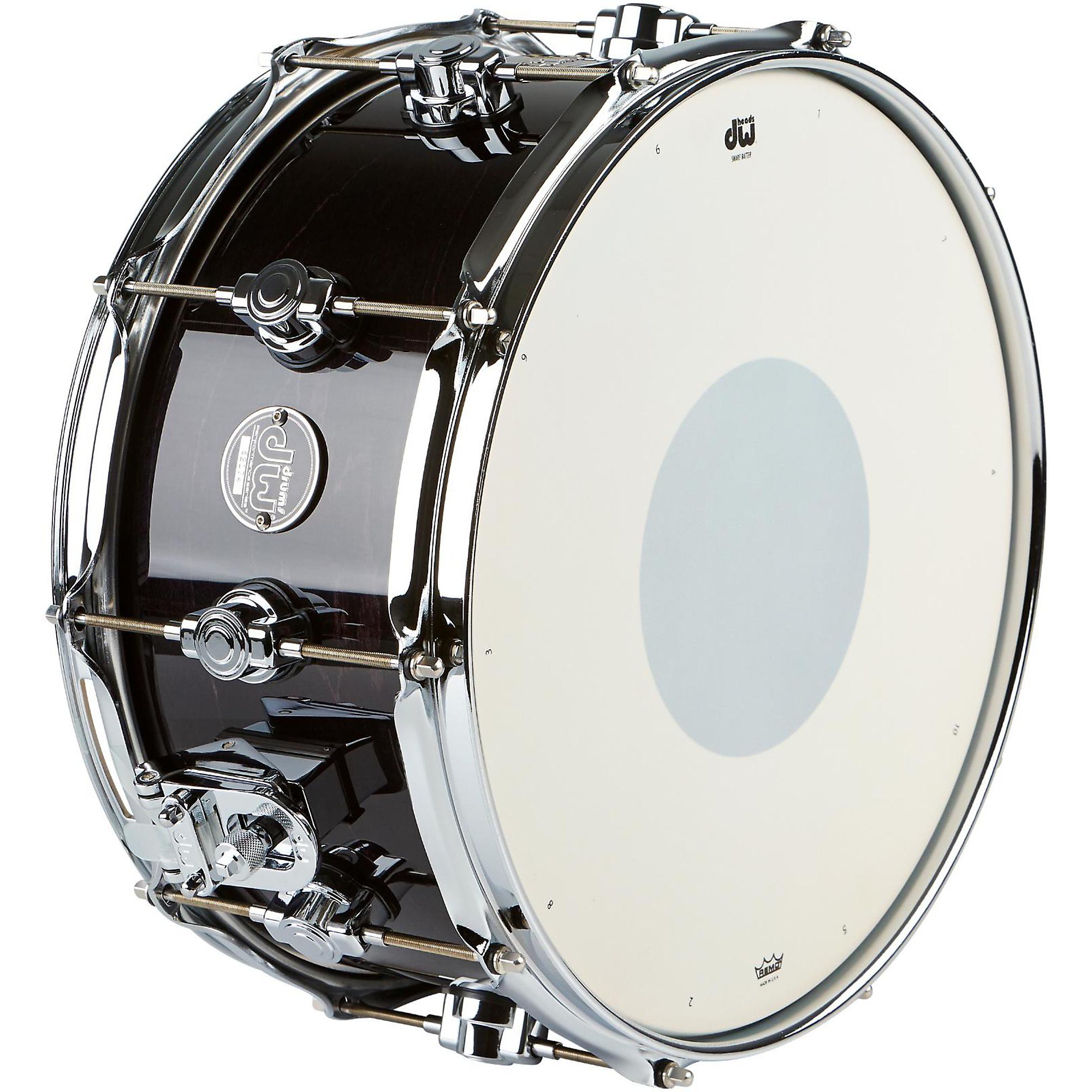 DW Performance Series Snare Drum 14 x 6.5 in. Ebony Stain Lacquer