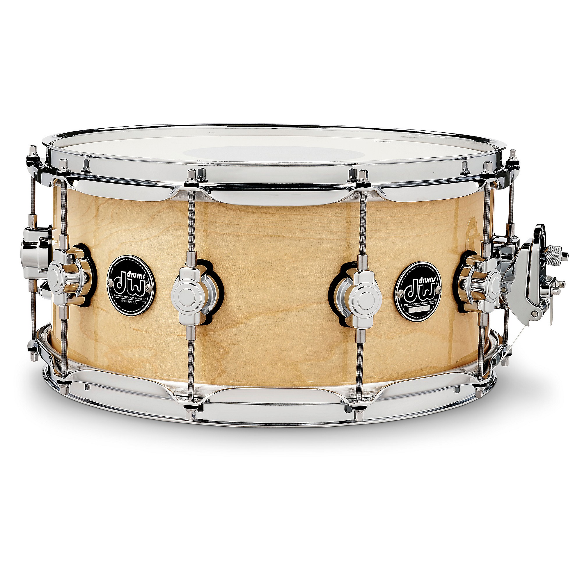 DW Collectors Maple Snare Drum 14x6.5 Satin Natural Custom Profile!