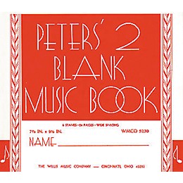 Willis Music Peters' Blank Music Book 2