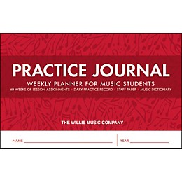 Willis Music Practice Journal - Weekly Planner for Music Students