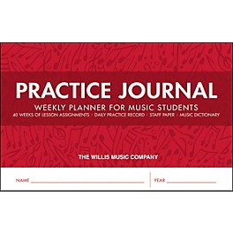 Willis Music Practice Journal - Weekly Planner for Music Students