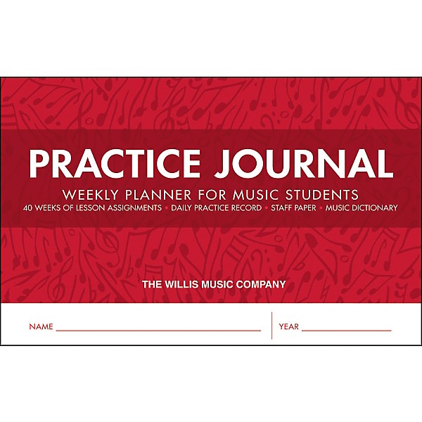 Willis Music Practice Journal - Weekly Planner for Music Students