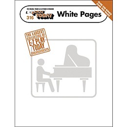 Hal Leonard E-Z Play Today White Pages  E-Z Play 316