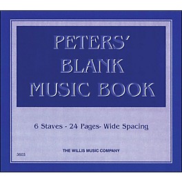 Willis Music Peters' Blank Music Book 1