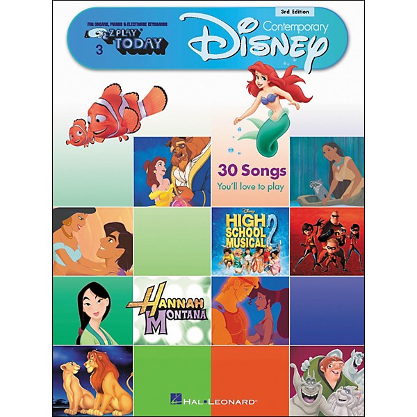 Hal Leonard Contemporary Disney 3rd Edition E-Z Play 3