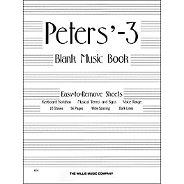 Willis Music Peters' Blank Manuscript Book 3