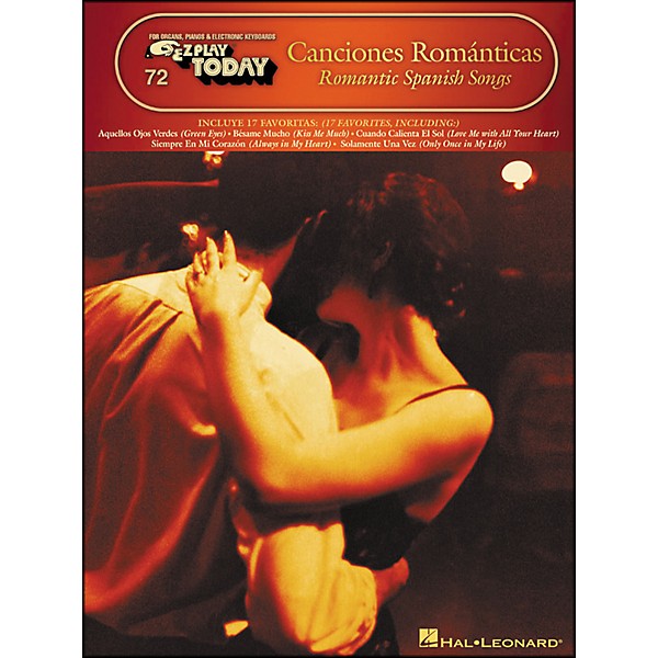 Hal Leonard Canciones Romanticas - Romantic Spanish Songs E-Z Play 72