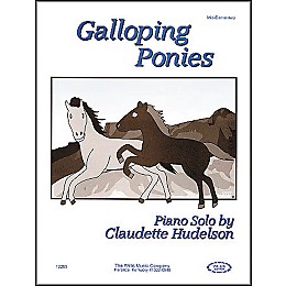 Willis Music Galloping Ponies Mid-Elementary Piano Solo by Claudette Hudelson