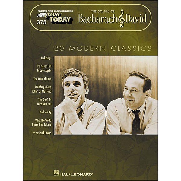 Hal Leonard Bacharach & David - The Songs Of 20 Modern Classics E-Z Play 375