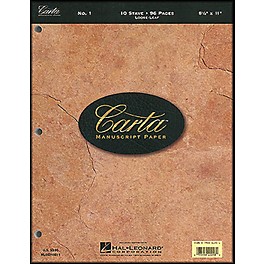 Hal Leonard Carta Manuscript Paper # 1 - Looseleaf, 8.5 X 11, 96 Pages, 10 Stave