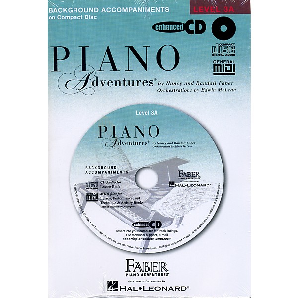 Faber Piano Adventures Piano Adventures Lesson CD for Level 3A with Practice And Performance Tempos - Faber Piano