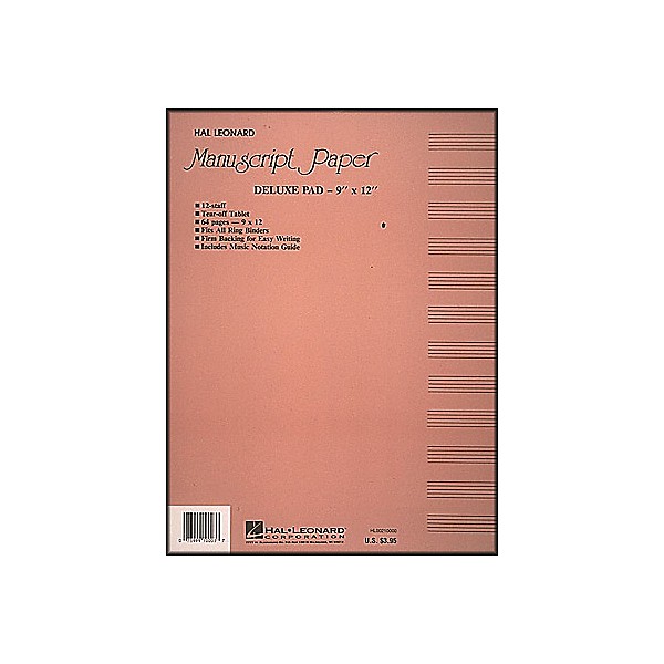 Hal Leonard Deluxe Manuscript Paper Pad – Kala Brand Music Co.™