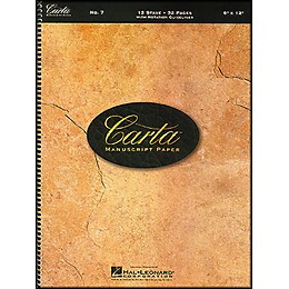 Hal Leonard Carta Manuscript Paper # 7 - Spiralbound, 9 X 12, 12 Stave, 32 Pages