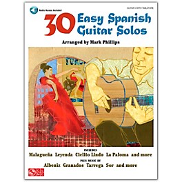 Cherry Lane 30 Easy Spanish Guitar Solos Book/Online Audio