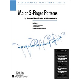 Faber Piano Adventures Achievement Skill Sheet No.1: Major 5-Finger Patterns - Faber Piano