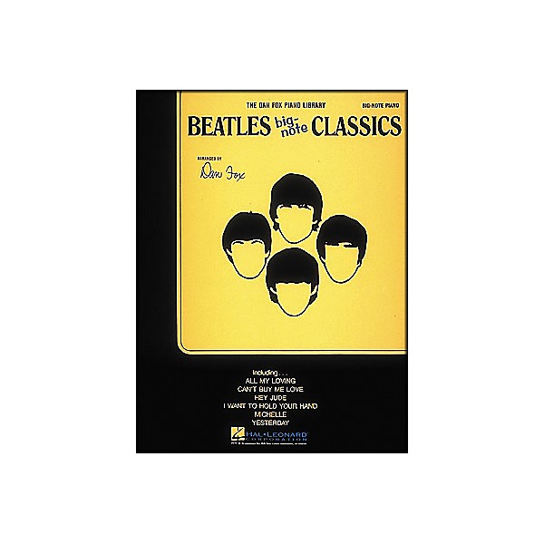 Hal Leonard Beatles Classics for Big Note Piano