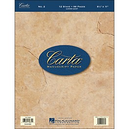 Hal Leonard Carta Manuscript Paper # 2 - Looseleaf, 8.5 X 11, 96 Pages, 12 Stave