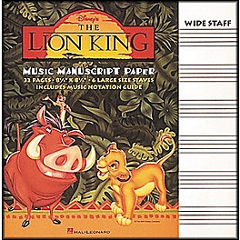 Hal Leonard The Lion King Music Manuscript Paper