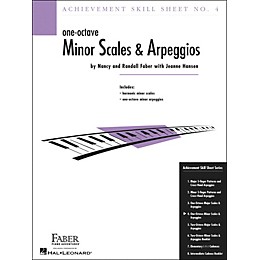 Faber Piano Adventures Achievement Skill Sheet No. 4: One Octave Minor Scales And Arpeggios - Faber Piano